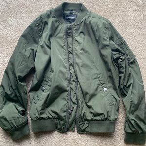 Olive Green Express Bomber Jacket